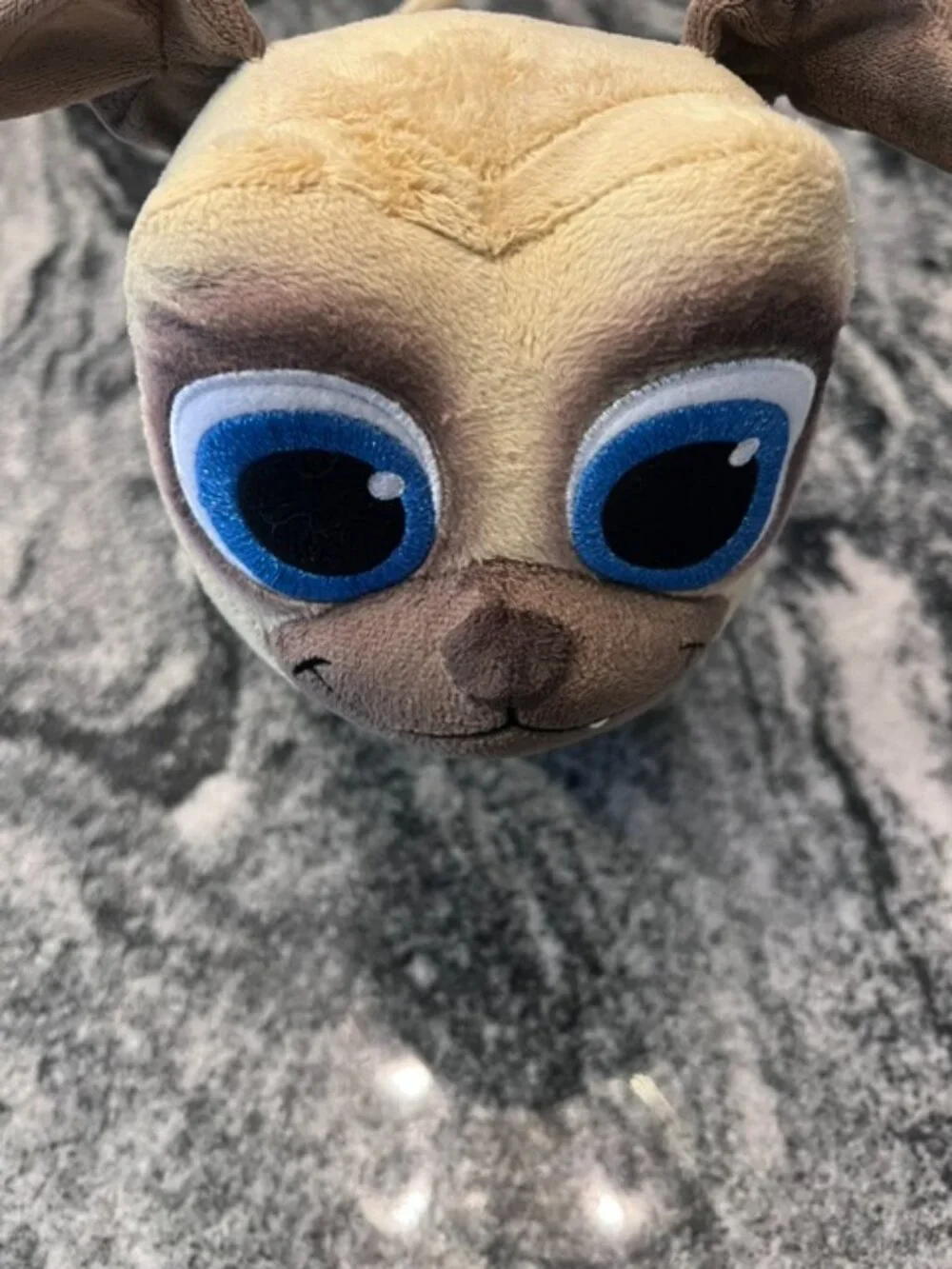 DISNEY Official Rolly Plush Disney Jr Puppy‎ Dog Pals PUG blue eyes 13x6x6